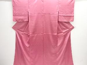 未使用品　よろけ縞模様一つ紋江戸小紋着物